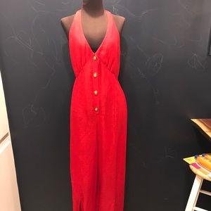 Red jumpsuit